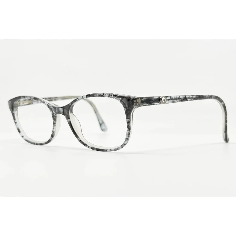 Karen Kane Eyeglasses Womens Black Pattern Marble Full Rim Frames 49-16-135